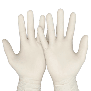 Aldena Latex Hvit Engangshansker XL